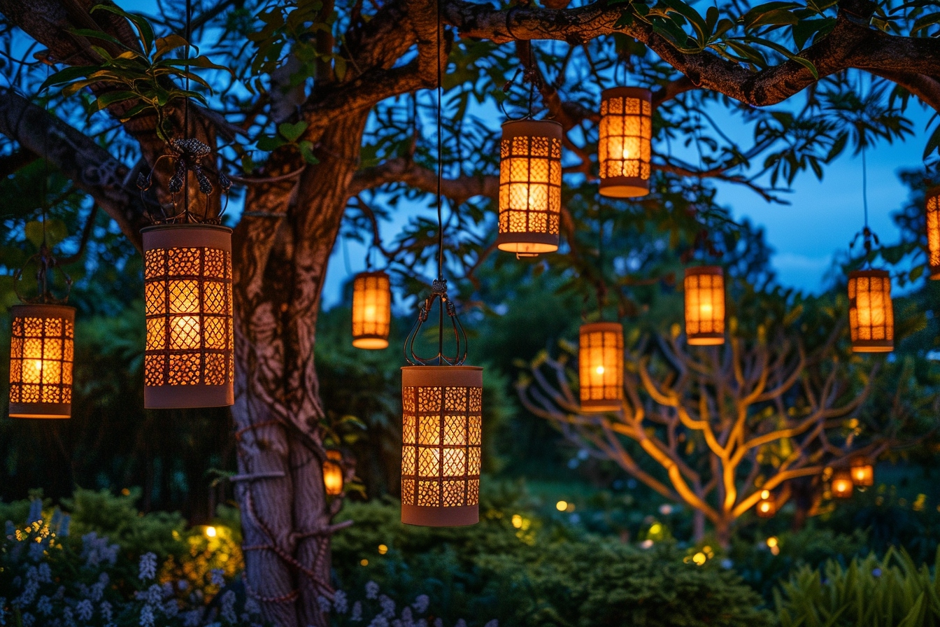 Des lanternes pour une touche romantique