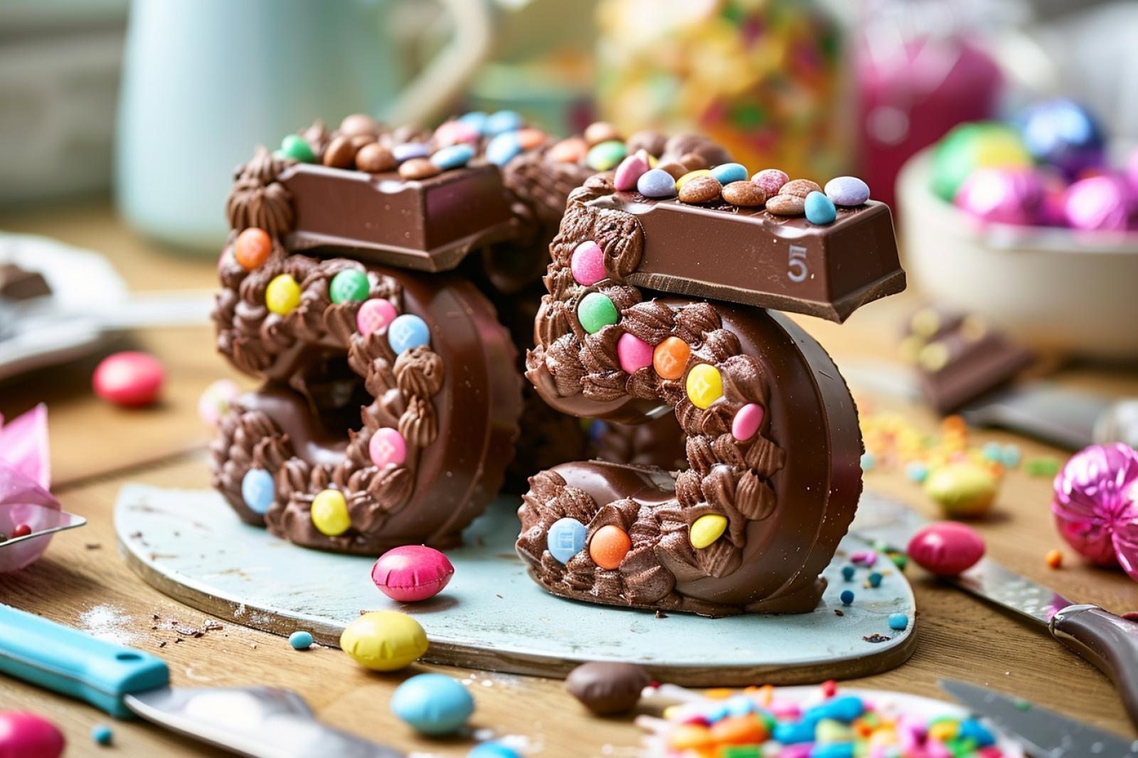 Comment réaliser un number cake kinder ?