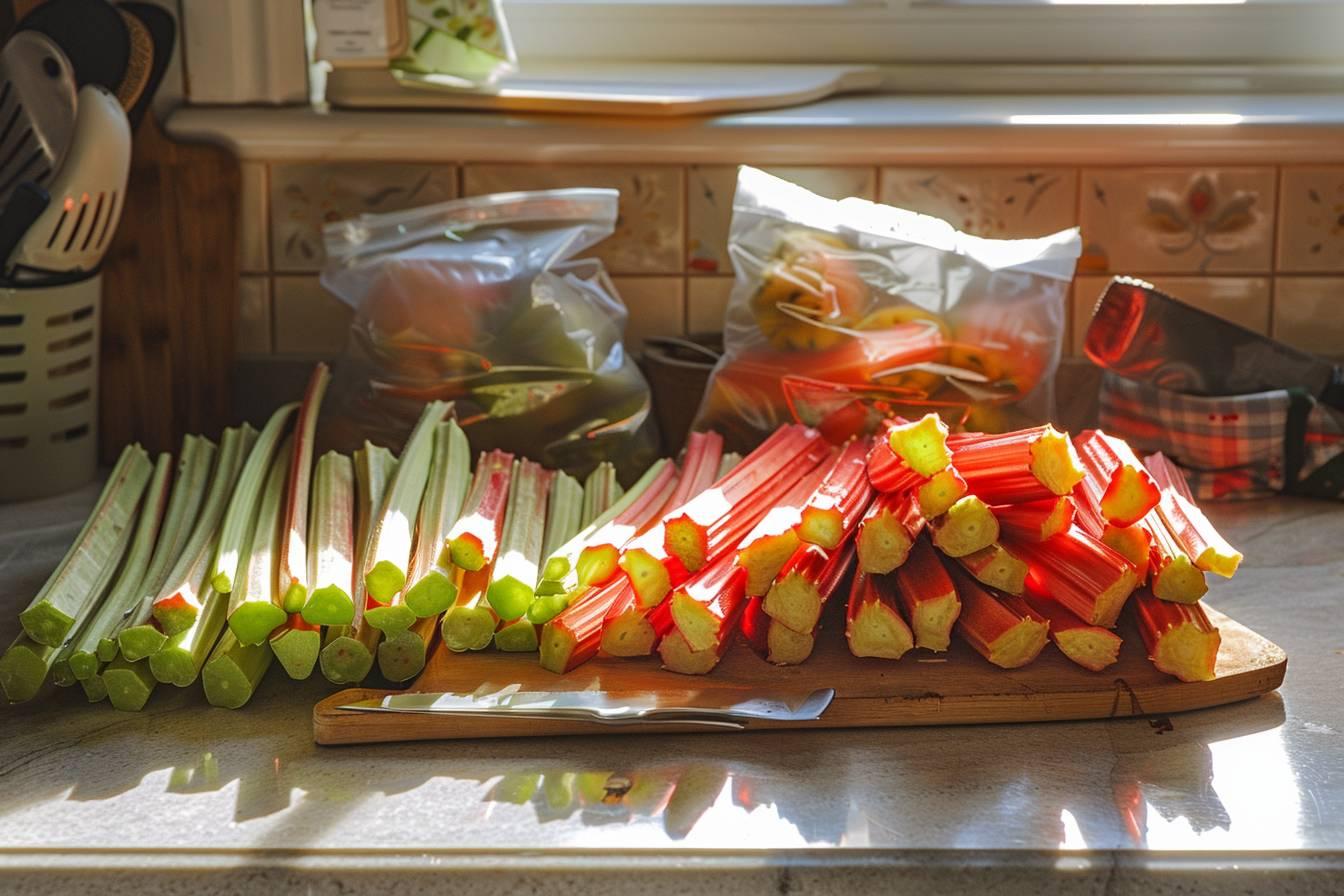 Comment congeler la rhubarbe pour en profiter toute l’année