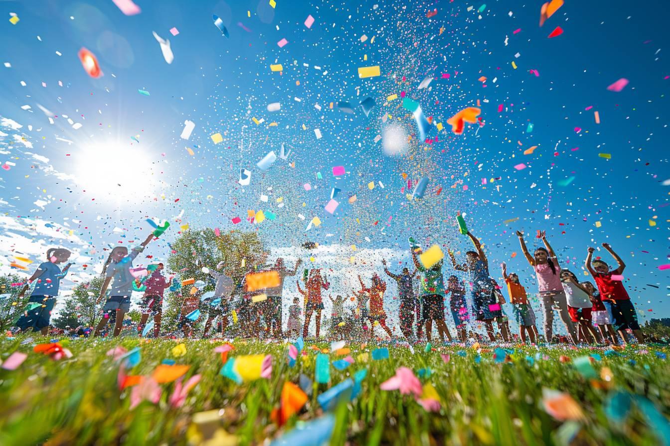 Le plaisir éclatant des canons à confettis