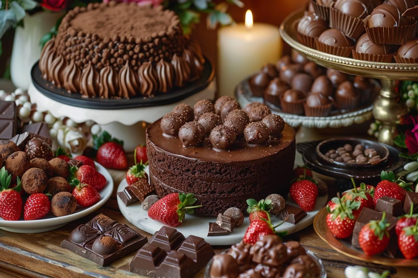 Comment élaborer un menu de mariage entièrement dédié au chocolat
