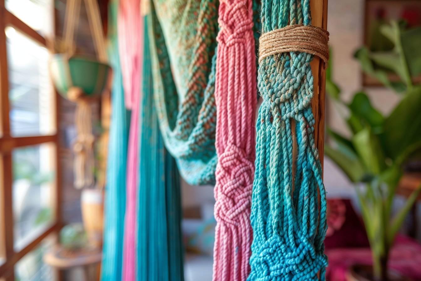 Comment réaliser des rideaux bohèmes en macramé colorés