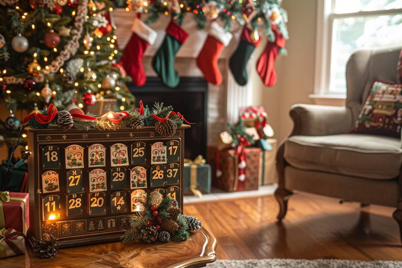Quels sont les éléments de décoration pour un calendrier de l’avent ?