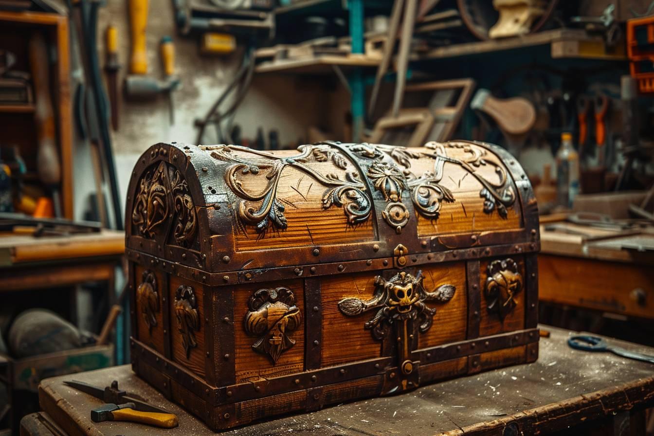 Comment restaurer un coffre au trésor en bois et ferrures à la pirate